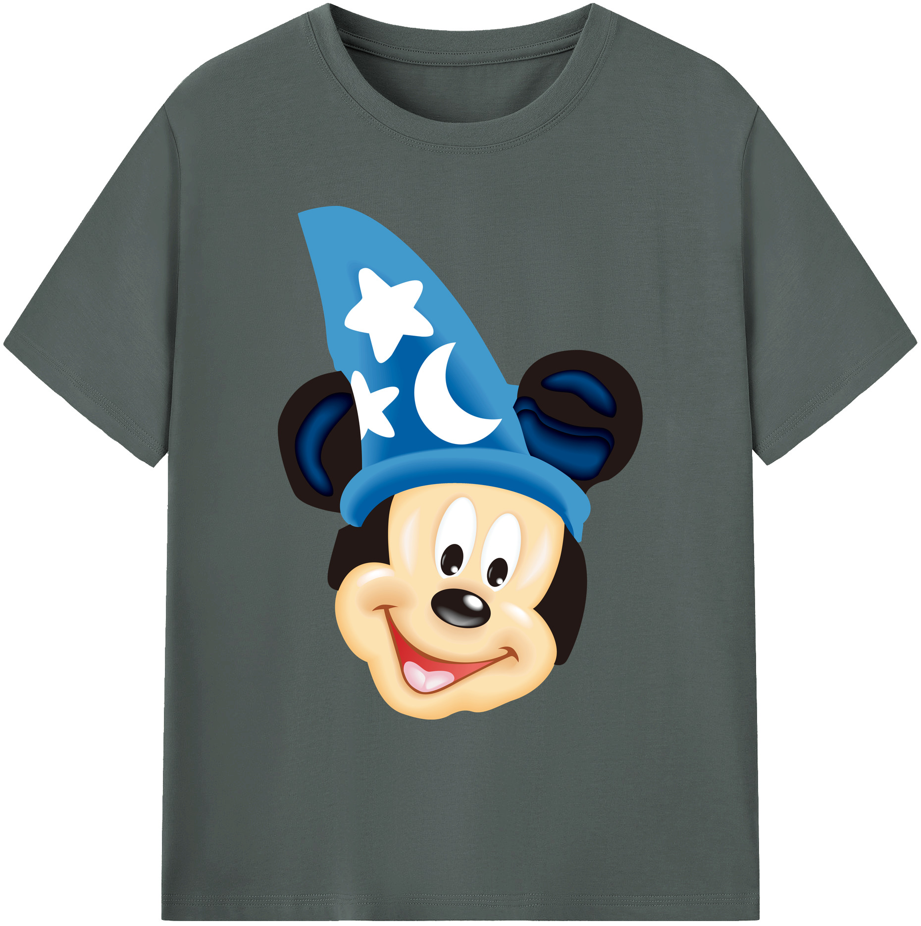 ミッキーマウス Mickey Mouse 綿100％ メンズ半袖Tシャツ｜肌触りやわらか＆通気性